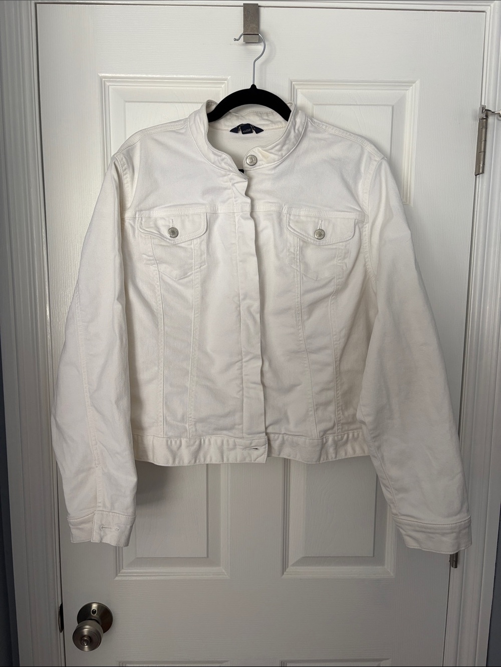 Classic White Denim Jacket